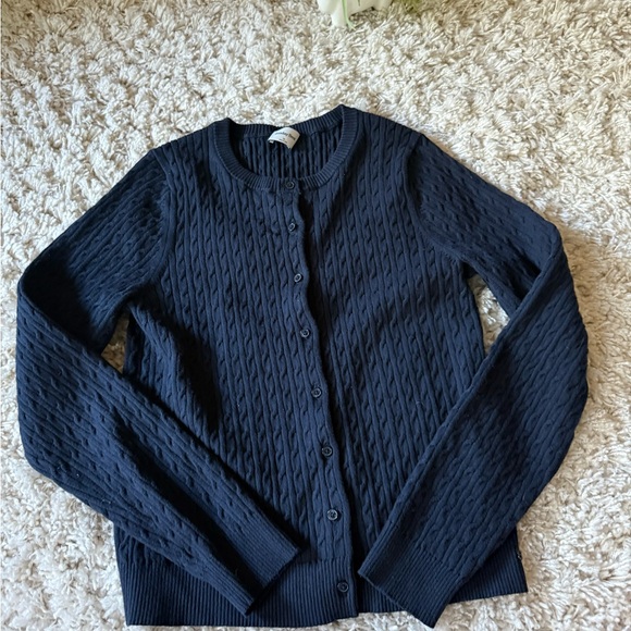 Sunday Best Navy Cable Knit Cardigan - Picture 4 of 6